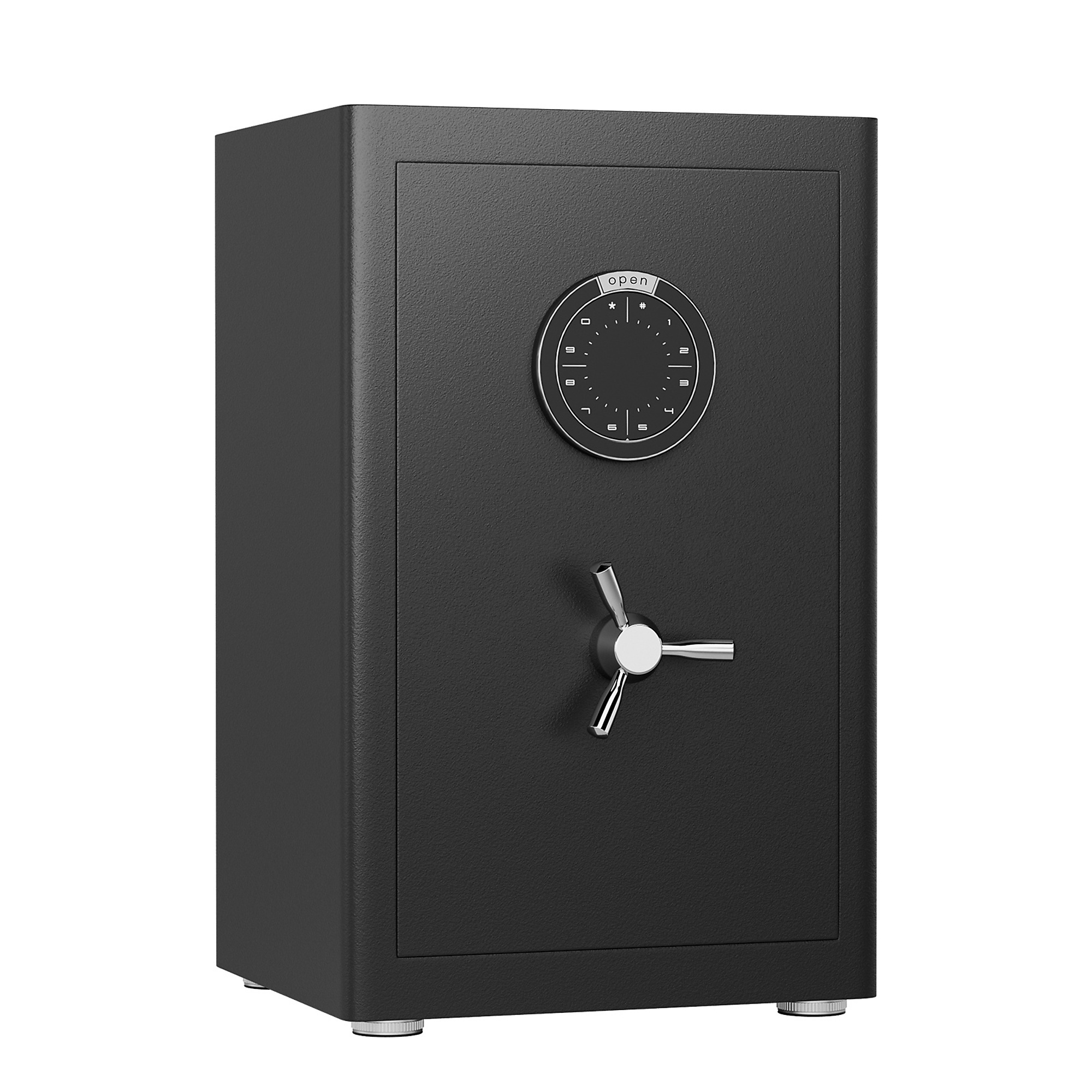 2.0 cu. ft. Floor Safe with Fireproof Bag, Dual Alarm and Silent Mode, 3-Unlocking Methods, 2-Adjustable Shelves